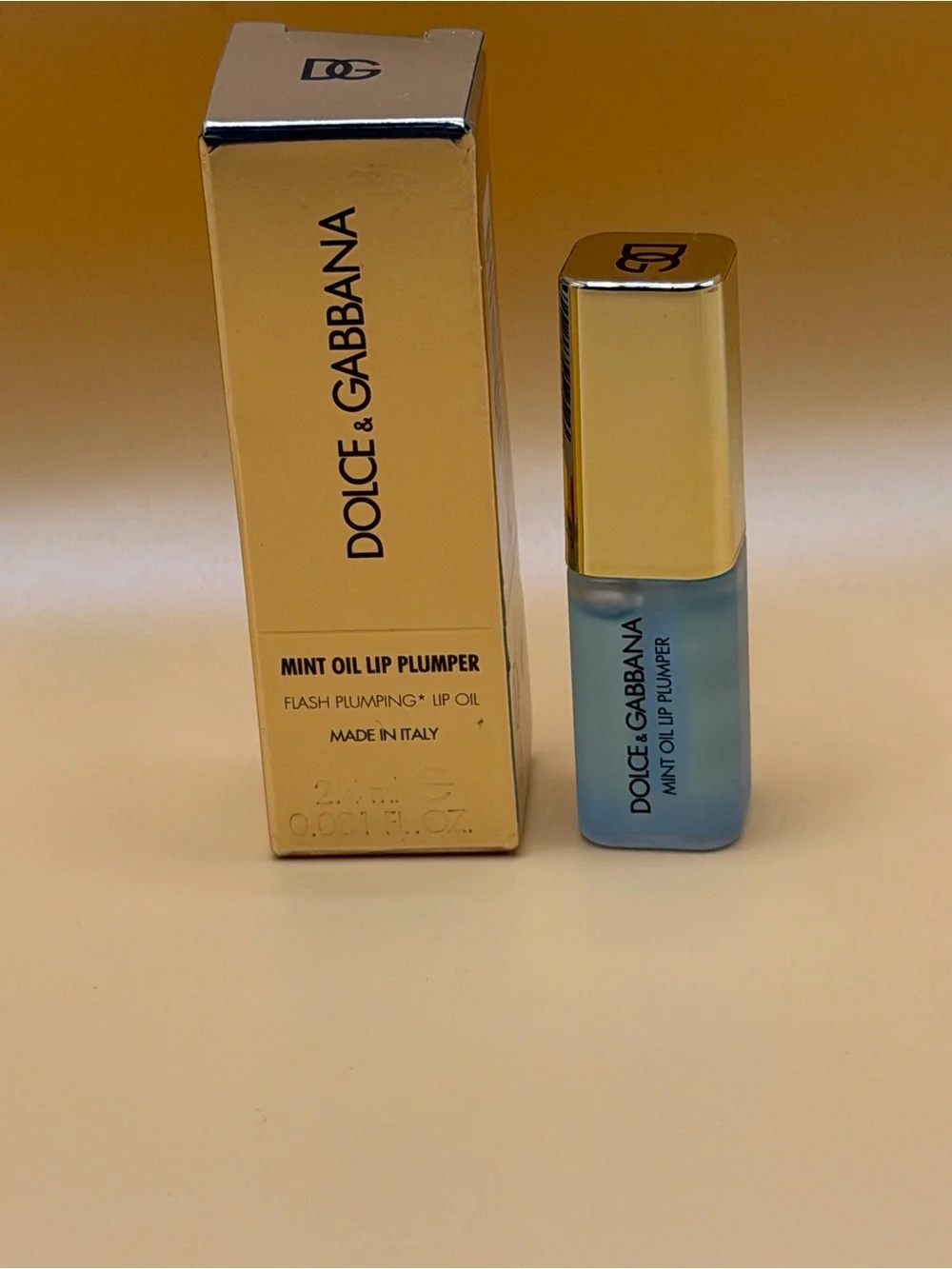 Dolce & Gabbana Blue Frosted Lip Oil NIB